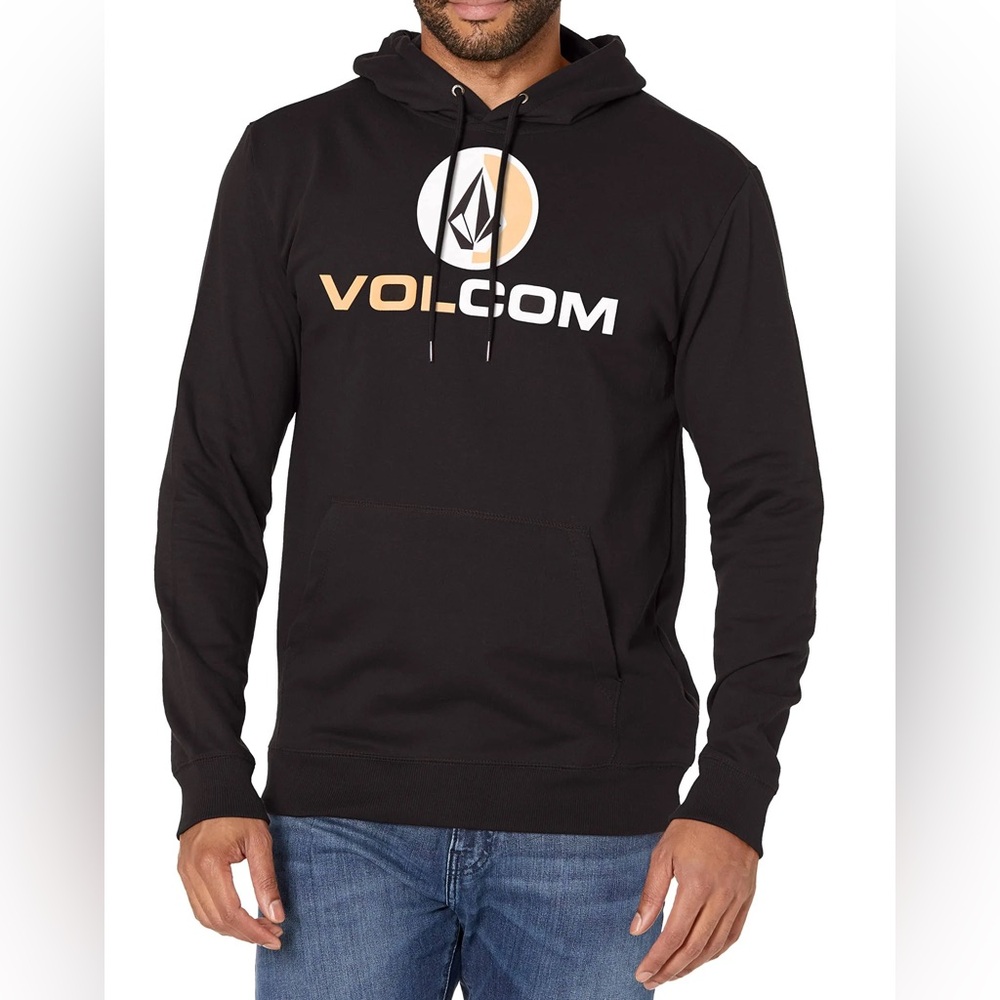 Volcom Men's Blaquedout Pullover Hooded Fleece Sweatshirt size Medium